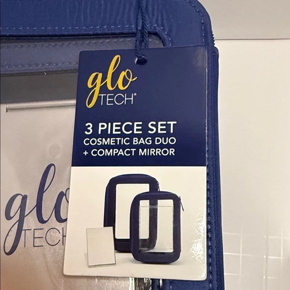 Glo Tech 3 piece set cosmetic bag